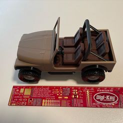 Open JEEP CJ7 with separate hardtop