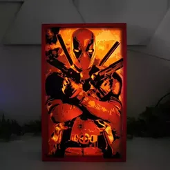 IMG-20230821_175313_458.webp Archivo STL Caja de luz Deadpool・Plan de impresión en 3D para descargar