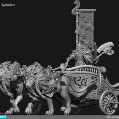 720X720-tz-kopie.jpg Archivo 3D Elfos altivos Carro de leones・Modelo imprimible en 3D para descargar