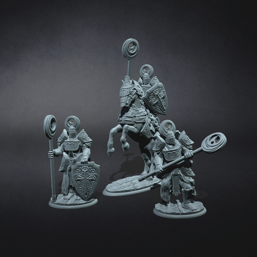 STL file MEDIEVAL KNIGHTS SET VII・3D printer model to download・Cults