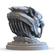 2.545.jpg Robotic Saber-Tooth Tiger Head STL – Mecha Smilodon Sculpture 3D Print Model | Sci-Fi Animal Bust