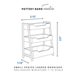 (INSPIRED 7 POTTERY BARN Minialiive 2.12" 1.12" SMALL SPACES LADDER BOOKCASE DOLLHOUSE MINIATURE 1:12 SCALE Miniature Bookcase, Mini Pottery Barn Kids-inspired Ladder Bookcase for 1:12 Dollhouse, Pottery Barn Bookcase, Miniature Bookcase