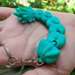 1.webp Articulated Baby Dragon Key Chain