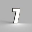 NUMERO-7.jpg PACK LED NUMBERS FROM 0 TO 9 - SIGN - POSTER