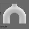 7.jpg STL file NORDIC CIRCULAR FLAT HOLLOW VASE / JARRÓN NORDIC CIRCULAR FLAT HOLLOW VASE・3D printing template to download