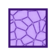 Abstract_008_25mm_square_base_hollow_PRINT.stl Bases carrées et rectangulaires - Texture abstraite 8 (20-150mm) | Parfait pour les jeux de table Wargames & RPG's