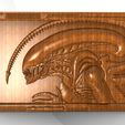 Alien bas-relief .6.jpg Alien bas-relief CNC