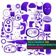 Robots-cyborg-06.jpg 3D Parts Pack for Humanoid Robots and Bio-Cyborgs