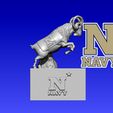 fbnbn.jpg NCAA - Navy Midshipmen football mascot statue - 3d Print