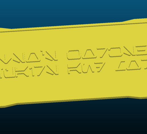 Star Wars - My workshop logo - Galaxy's Edge style - 3D model önizlemesi