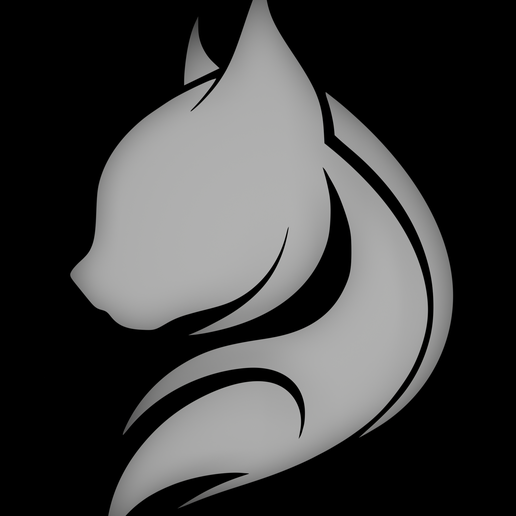 Cat Stencil - 3D Printable Airbrush Template for Painting