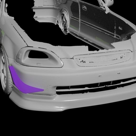 Civic EK lip canard 1/1