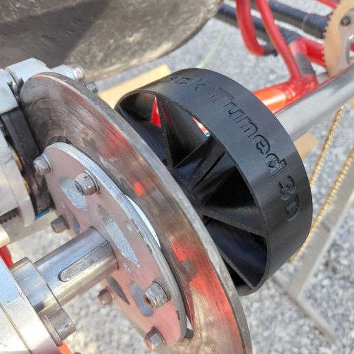 🧑‍🔧 50.00mm Karting Brake Cooling Fan V2・ 3MF File for 3D printing・Cults