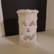 happy-face.jpg Halloween LED candle holder traditional face