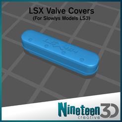 Cults-LSX.png STL file 1/24 LSX Valve Covers・3D printer design to download