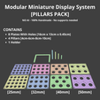1.png Modular Miniature Display System  [25mm-32mm-40mm-50mm] [PILLARS PACK]