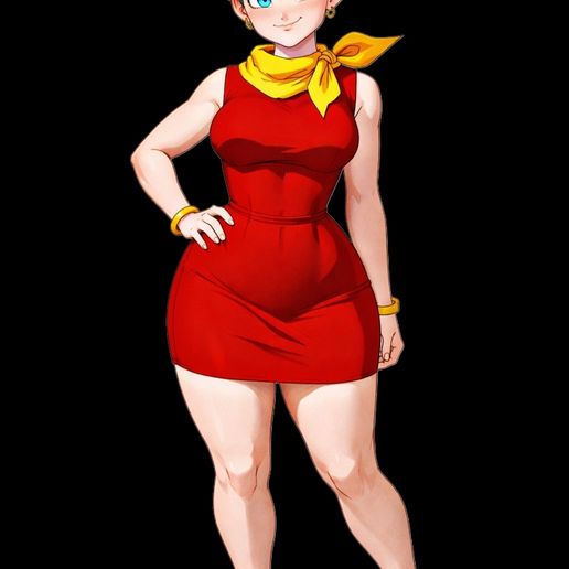 Bulma- Dragon ball ZArquivo STL para Impresso 3DCults