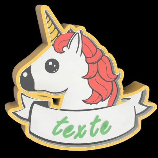 Led Lamp Unicórnio 3D model