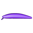 small_lip.stl Free STL file Wobbler 2 Fishing Lure 100mm・3D printing design to download