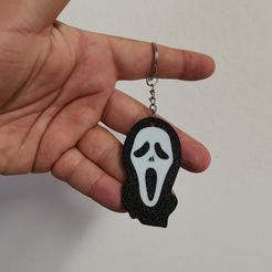 IMG_20230906_074220.jpg STL file Scream multicolor keychain・3D printing idea to download