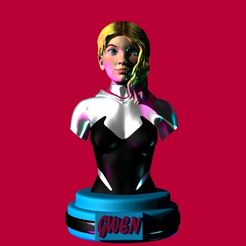 3D file Gwen stacy Ghost spider 👻・3D printing idea to download