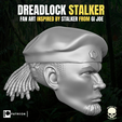 DREADLOCK STALKER FAN ART INSPIRED BY STALKER FROM Gi JOE | @Rsirn | Testa di Dreadlock Stalker per figure d'azione