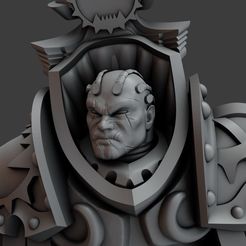 AngronWIP05.jpg Free STL file Angry Gladiator with Chainaxes・3D printer design to download