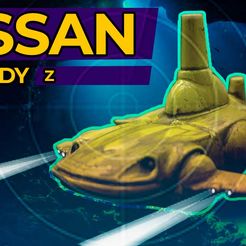 nissan-submarine3.jpg STL file Nissan Fairlady z HotWheels custom SUBMARINE PART #1・3D printing model to download