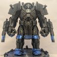 PXL_20251202_023234756.PORTRAIT.ORIGINAL.jpg Overkill Line – “Grim Enforcer” Heavy Trooper Statue – 3D Printed Sci‑Fi Miniature
