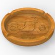 untitled.155.jpg Chopper Motorcycle Ashtray, Cigar Tray Cnc Cut 3D Model File For CNC Router Engraver, Plate Carving Machine, Relief, serving tray Artcam, Aspire, VCarve, Cutt3D