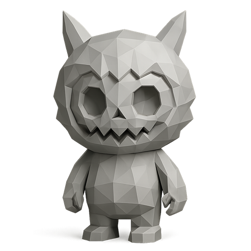 🧸 LABUBU low poly by lapiz creativo・ STL File for 3D printing・Cults