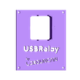 USBRelay-Cover.stl USB Relay Box (save energy) - Caja de reles por USB (ahorra energia)