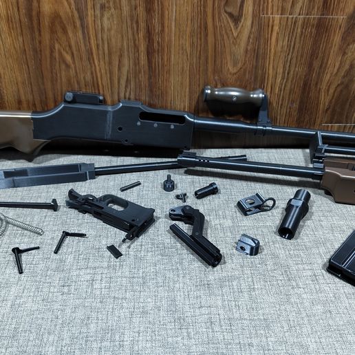 🪖 BAR rifle (3D-printed replica)・ 3D File for 3D printing・Cults