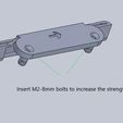 Insert M2-8mm bolts to increase the strength Body Mount of Fujimi FJ Cruiser for Kyosho 4x4