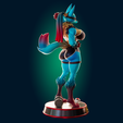 Preview4.png Lucario Thicc Muscle Mommy - 4 Furry variation 3D Print Model