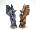 golden_queen_silver_queen.jpg Fichier STL Dragon Chess ! Alien Beauty Dragon (La Reine)・Objet pour imprimante 3D à télécharger