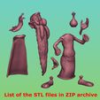 List of the STL files in ZIP archive Panoramix