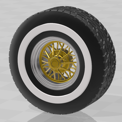 1/25 15in Cragar with 235/75/15 tire "Chicago Rammer Style"