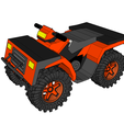0.png ATV CAR TRAIN RAIL FOUR CYCLE MOTORCYCLE VEHICLE ROAD 3D MODEL 2