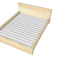 1.png BED MALM Bed frame with Slatted bed base Birch with Furni shingu