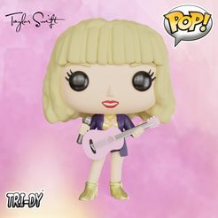 taylorswift.jpg STL-Datei Taylor Swift Funko Pop・3D-druckbares Modell zum herunterladen