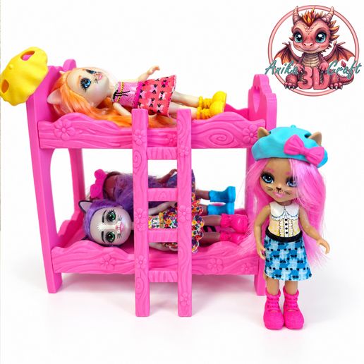 Enchanted Forest Bunk Bed – Dollhouse Furniture