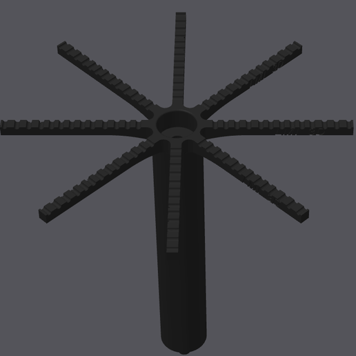 key-chain-rack-top-slots.png Porte-chaîne à clé facile à tourner