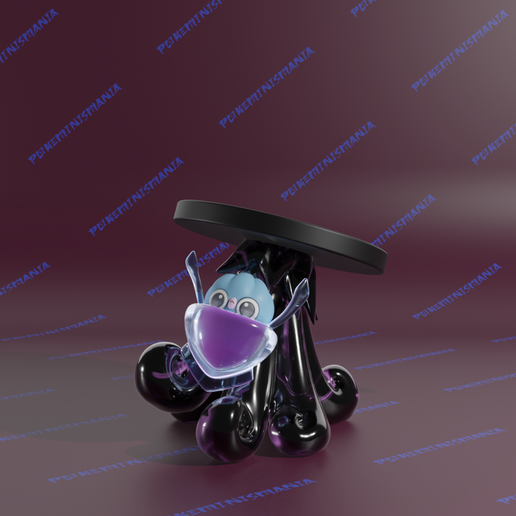 Inkay pokemon 3D print model presupported