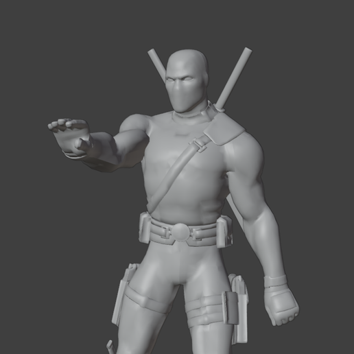 Captura-de-pantalla-2025-05-02-224559.png Deadpool Movie - Iconic Dance Scene | NSYNC 'Bye Bye Bye' Pose | STL Model with Base