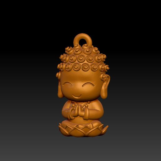 Happy Buddha Ring 1+2 3D model