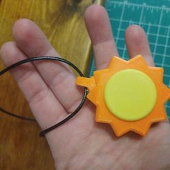 20240411_204106.jpg DogDay Sun pendant For necklace / keychain Sun Pendant Charm - Smiling Critters