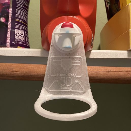 Laundry detergent cap holder 3D model