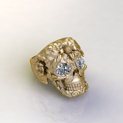 10407.jpg Fichier STL Anneau de crâne S7・Design pour imprimante 3D à télécharger