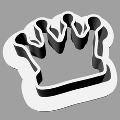 crown.png Fichier STL gratuit Coupe-biscuit Couronne・Plan pour imprimante 3D à télécharger